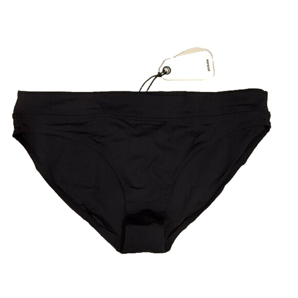 Prana Womens Summer Wave Bikini Swim Bottom Black M Beach Summer Pool Vacation